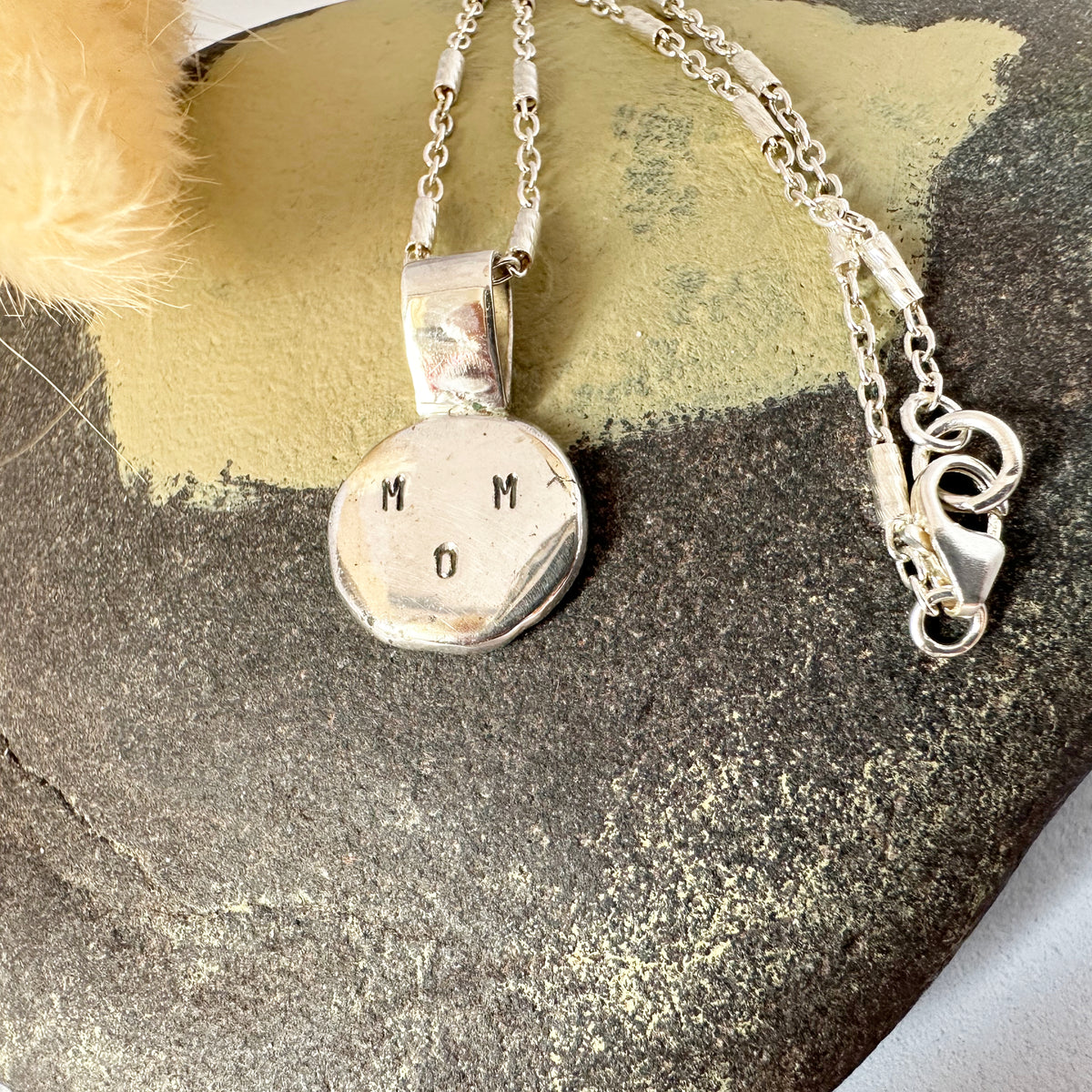 Pendentif Argent Avec Strass - Bijou Neuf, Idéal Pour La Fête Des Mères Ou Un Cadeau