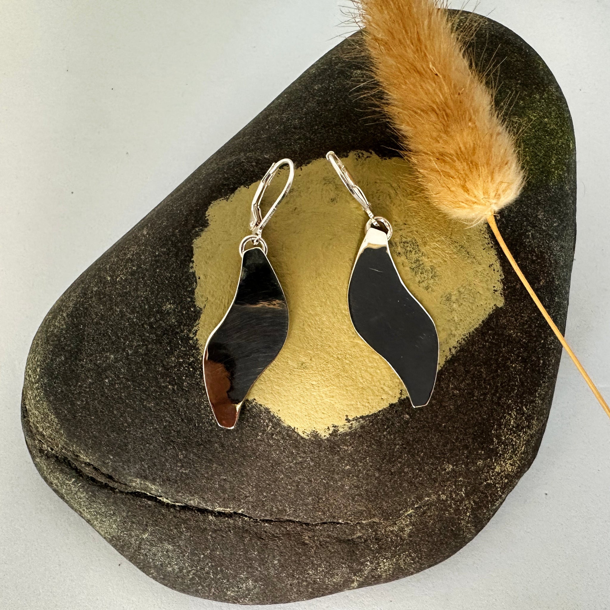 "Crochets d'oreilles Yeleen en argent 925 - pendants artisanaux 4,5cm EMIKemi"