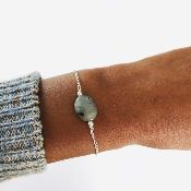 Bracelet argent Labradorite - Yemi