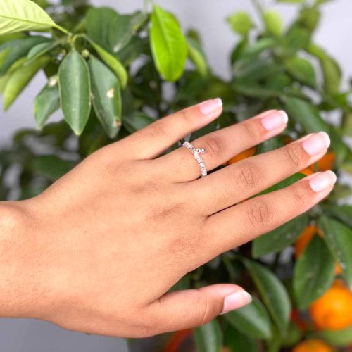 Bague élastique argent - Ola