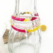 Bracelet multitour argent - Marianne 