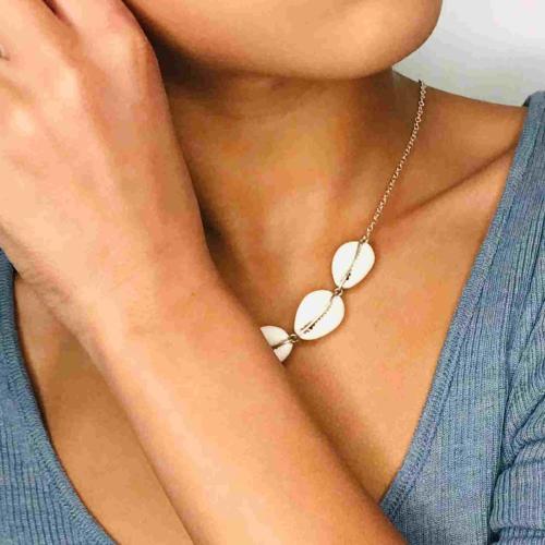 Collier cauri argent - Félicia