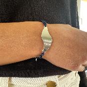 Bracelet cordon argent femme - Yeleen