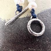 collier argent avec perle de culture - Kadia
