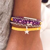 Bracelet multitour argent - Marianne 