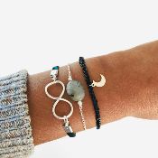 Bracelet argent Labradorite - Yemi