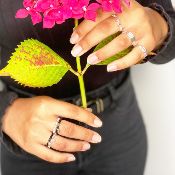 Bague élastique argent - Ola
