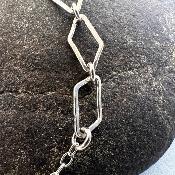 Pendentif plaque argent - Yeleen
