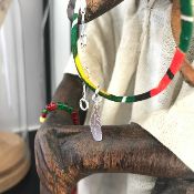 Bracelet avec plume argent - Dayo