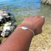 Bracelet argent Labradorite - Yemi