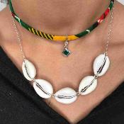 Collier cauri argent - Félicia
