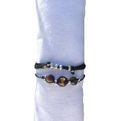 Bracelet argent tressé homme - Abidemi
