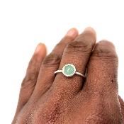 Bague sertis clos cabochon - Dunya