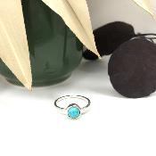 Bague sertis clos cabochon - Dunya