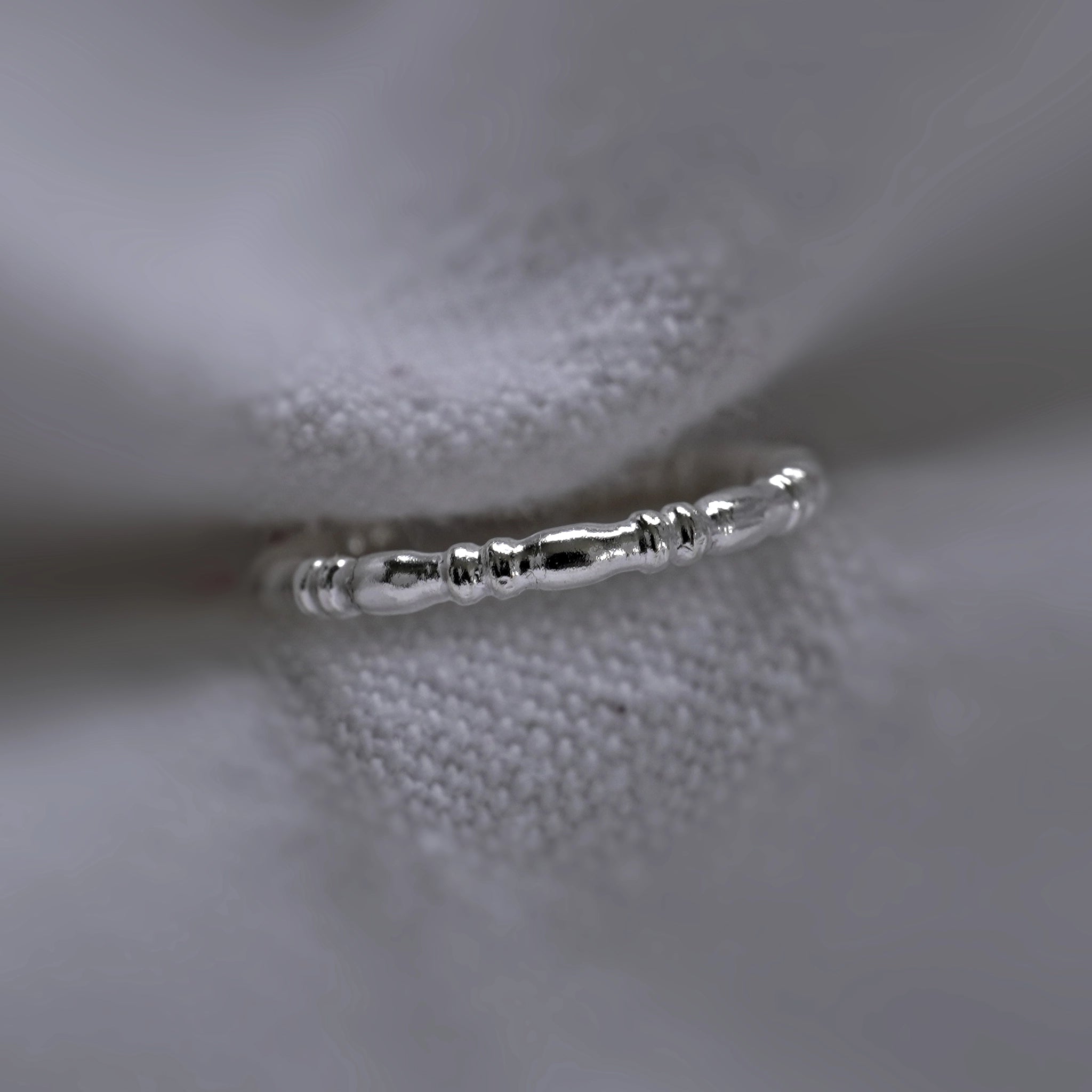Earcuff Bolutife argent 925 perles alternées collection Keloïd EMIKemi