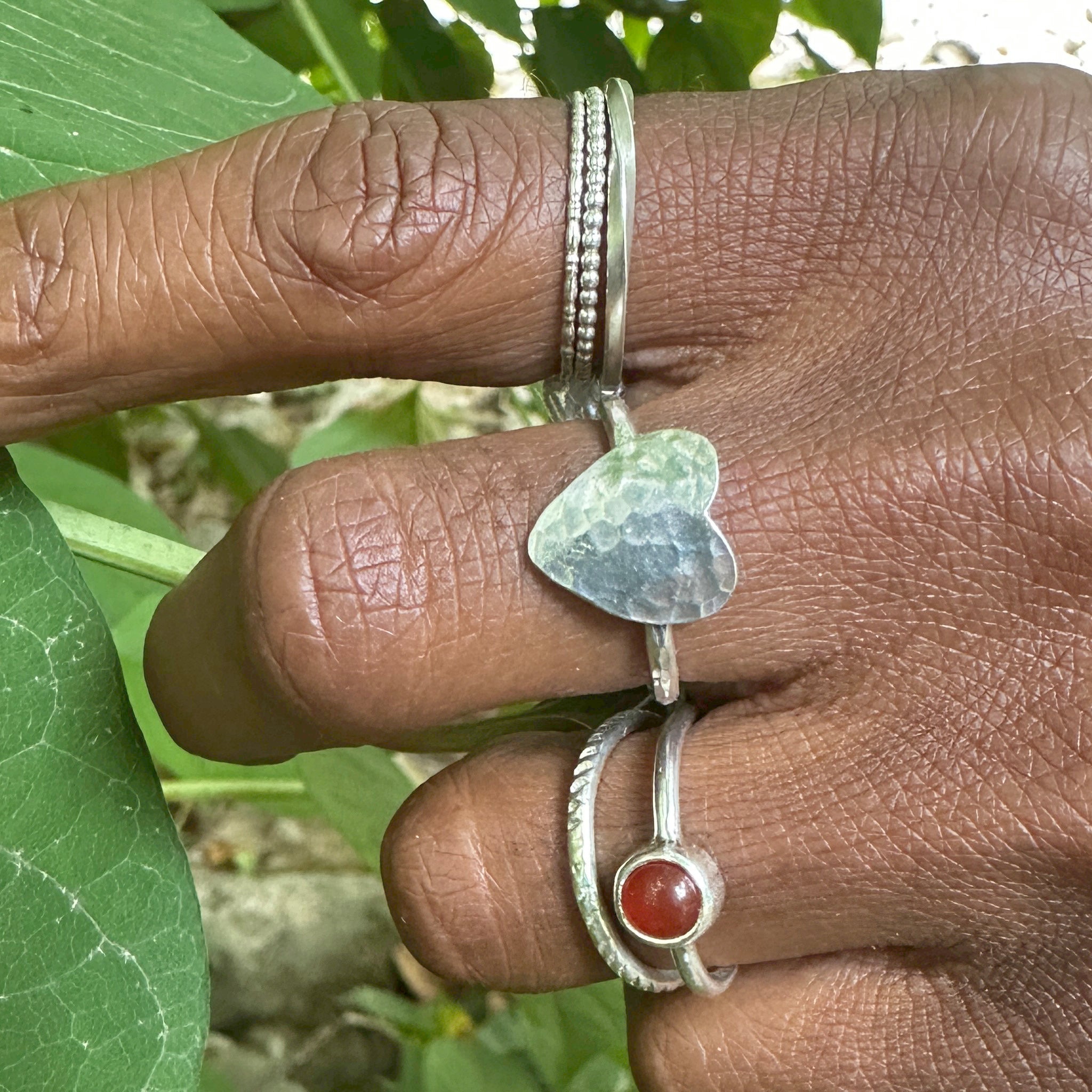 "Collection bagues EMIKemi - bague cœur Ife et autres créations artisanales"