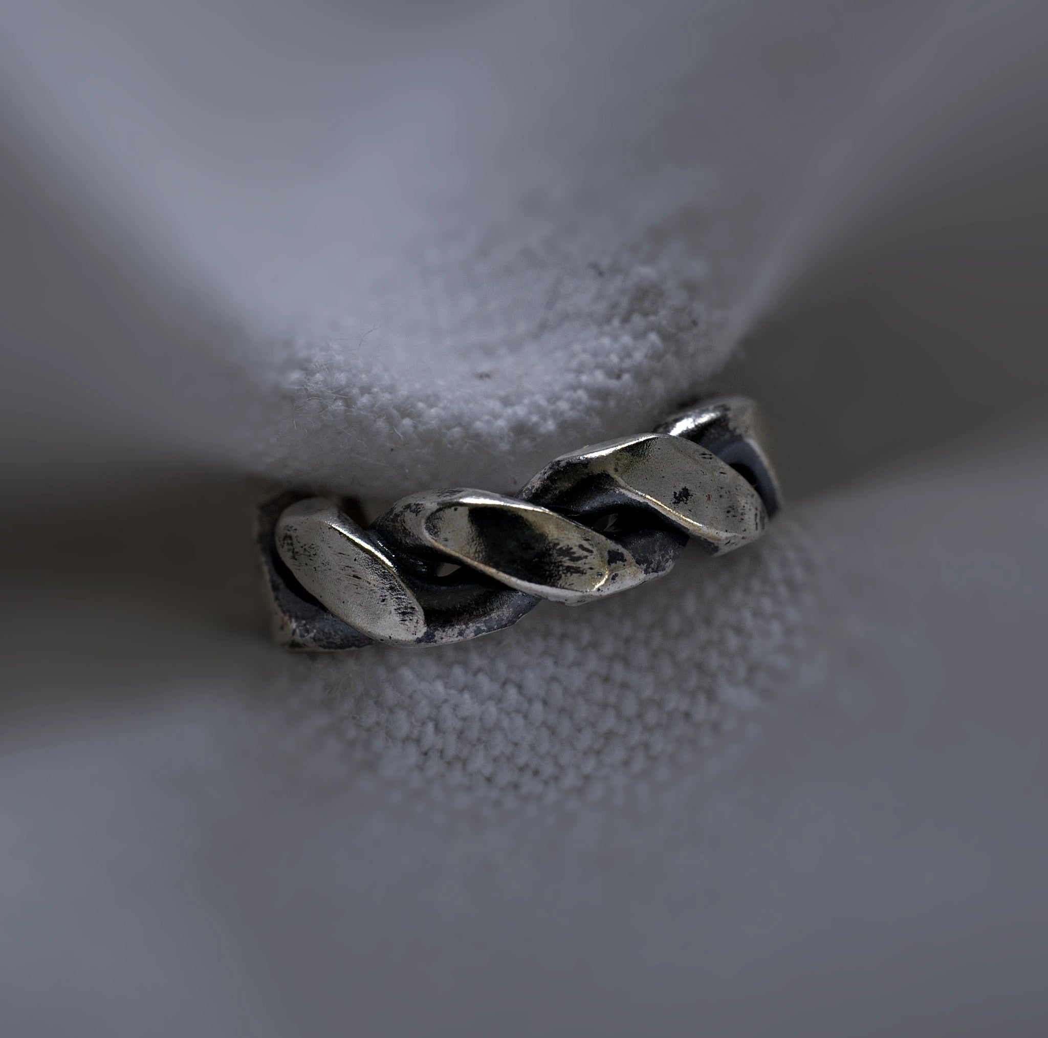 Earcuff Imara argent 925 oxydé torsade large collection Keloïd EMIKemi