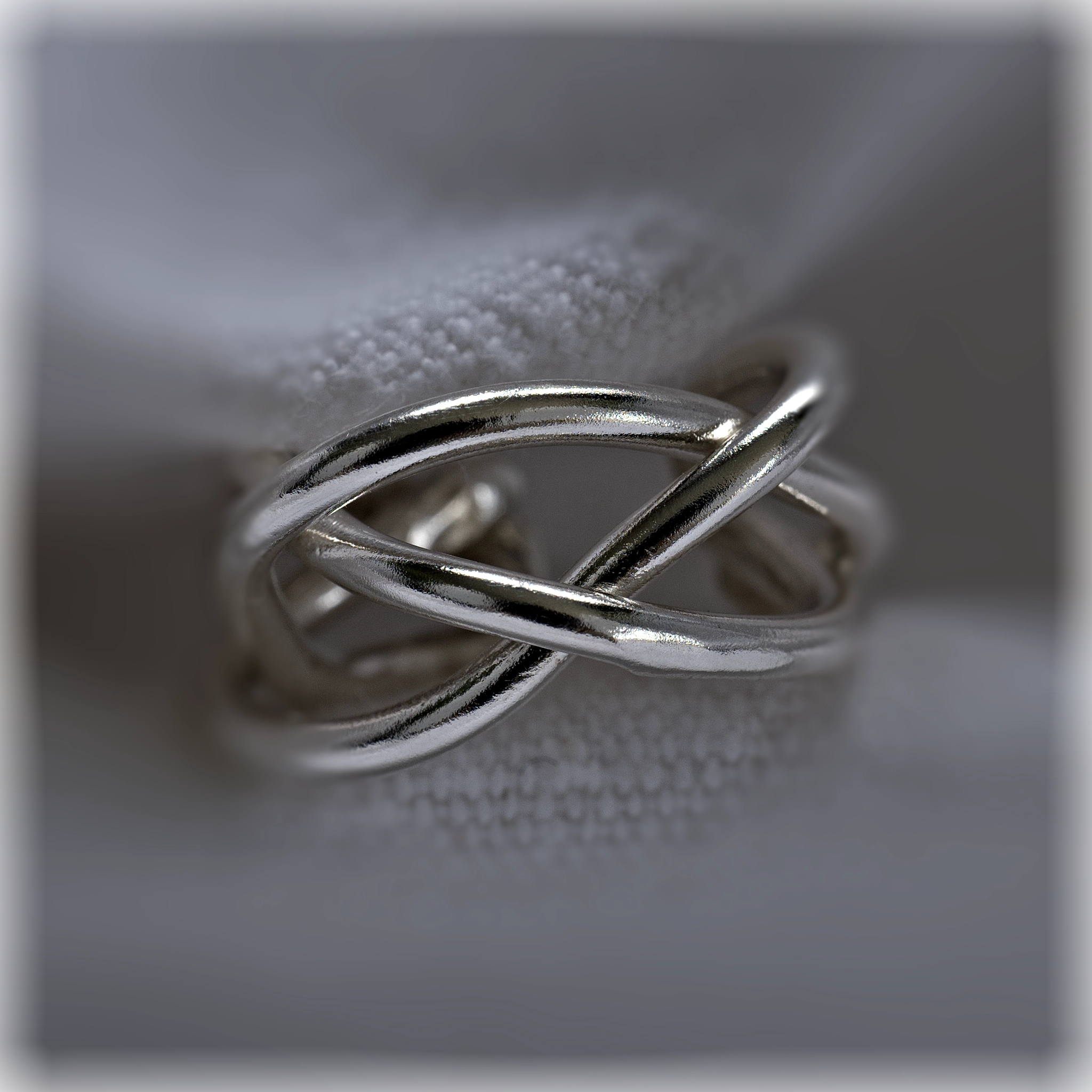 Earcuff Enitan argent 925 tresse filaire lâche, collection Keloïd
